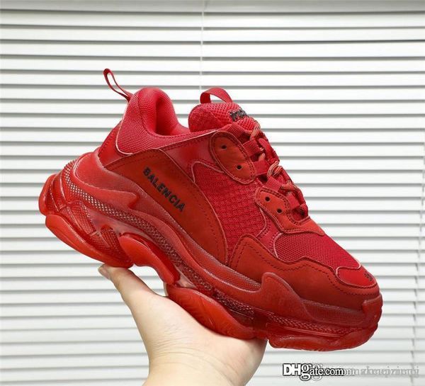 no.1balenciag triple s clear sole red casual sneakers shoes with original box, Blue;gray
no.1balenciag triple s clear sole red casual sneakers shoes with original box, Blue;gray