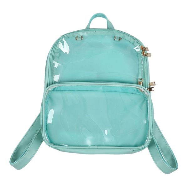 new transparent backpack female student bag mobile phone purse breathable jelly package
new transparent backpack female student bag mobile phone purse breathable jelly package