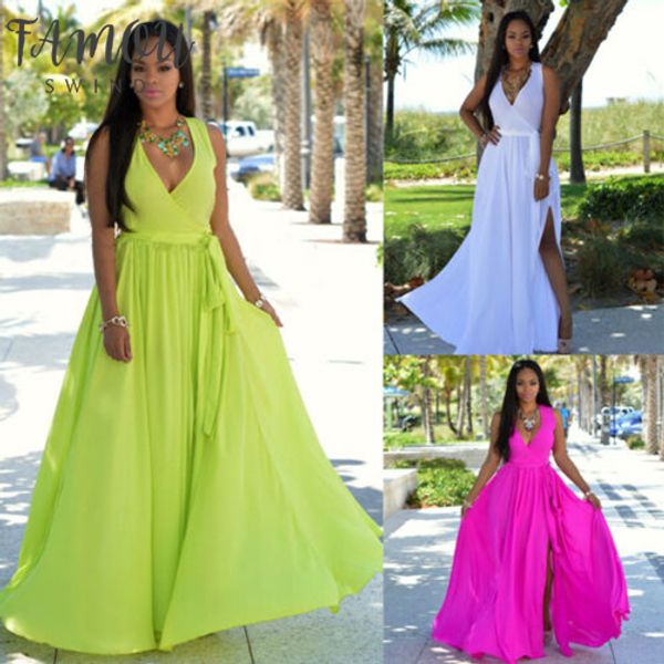2020 fashion women summer long maxi v neck evening party dress beach dresses sundress, Black;gray
2020 fashion women summer long maxi v neck evening party dress beach dresses sundress, Black;gray