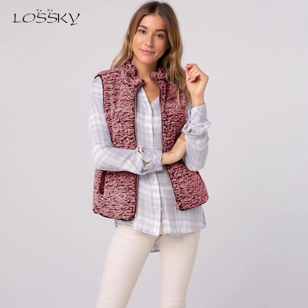lossky women vests autumn winter double-faced wear jacket sleeveless fleece warm cardigan 2019 bodywarmer tank coat female, Black;white
lossky women vests autumn winter double-faced wear jacket sleeveless fleece warm cardigan 2019 bodywarmer tank coat female, Black;white