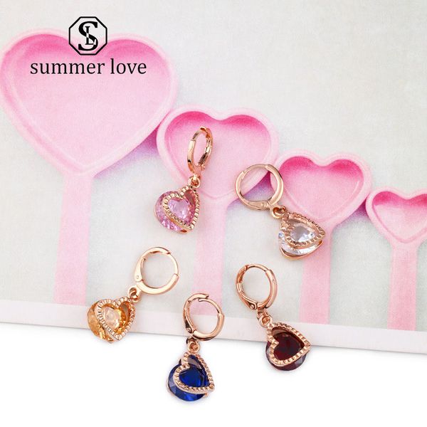 cubic zirconia heart dangle earring for women girl elegant clear zircon rose gold drop earring wedding party jewelry gift, Silver
cubic zirconia heart dangle earring for women girl elegant clear zircon rose gold drop earring wedding party jewelry gift, Silver