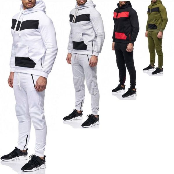 autumn and winter men selling europe and america casual versatile stripe spell color hoodie sports set men's t88, Black
autumn and winter men selling europe and america casual versatile stripe spell color hoodie sports set men's t88, Black