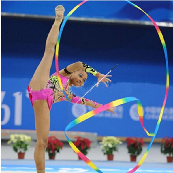 4m dance ribbon gym rhythmic art gymnastic ballet streamer twirling rod colorful polyester ribbons 1pc
4m dance ribbon gym rhythmic art gymnastic ballet streamer twirling rod colorful polyester ribbons 1pc