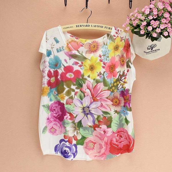 designer shirt womens clothing beautiful flower 3d print short sleeve woman 2014 design summer novelty for women drop shipping, White
designer shirt womens clothing beautiful flower 3d print short sleeve woman 2014 design summer novelty for women drop shipping, White