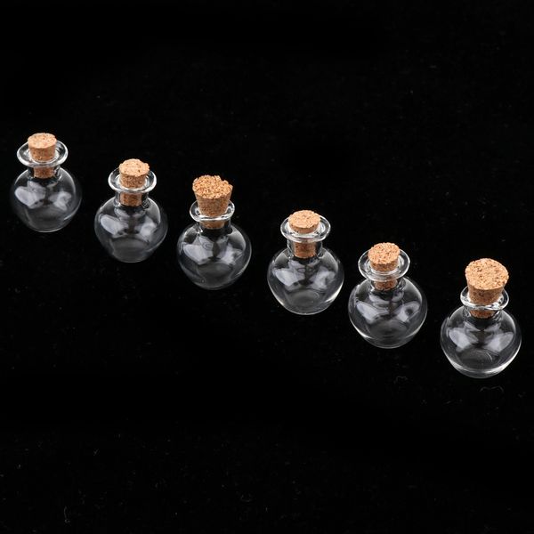 6pcs colorful message vials mini glass empty jars with cork ser wishing bottles, Silver
6pcs colorful message vials mini glass empty jars with cork ser wishing bottles, Silver