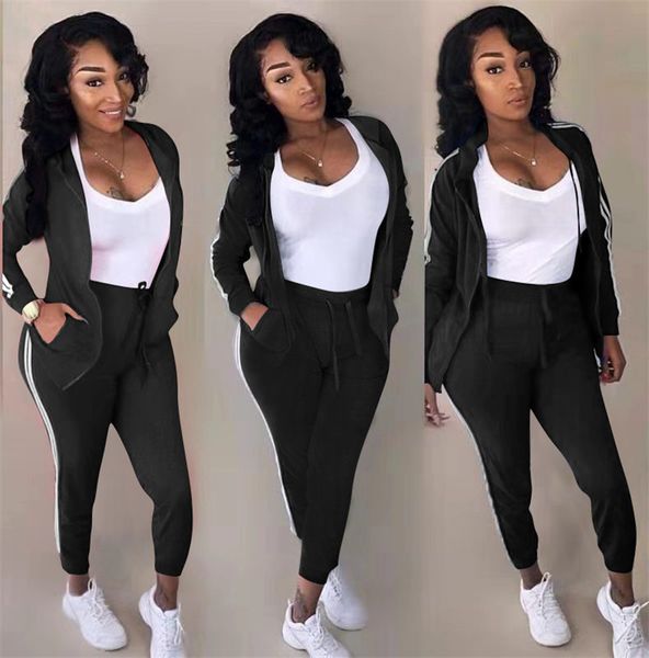 plus size 3xl women jogger suit 2 pcs set tracksuit hooded coat leggings casual stripe solid outfits outdoor sports sweatsuit 1387, Black;gray
plus size 3xl women jogger suit 2 pcs set tracksuit hooded coat leggings casual stripe solid outfits outdoor sports sweatsuit 1387, Black;gray