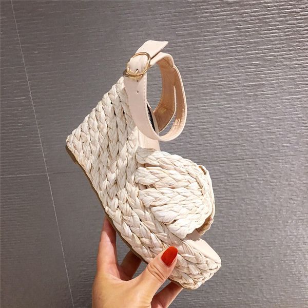 2020 summer fashion women rope platform sandals peep toe high heels wedges sandals bohemian female gladiator sandalia cork shoes, Black
2020 summer fashion women rope platform sandals peep toe high heels wedges sandals bohemian female gladiator sandalia cork shoes, Black