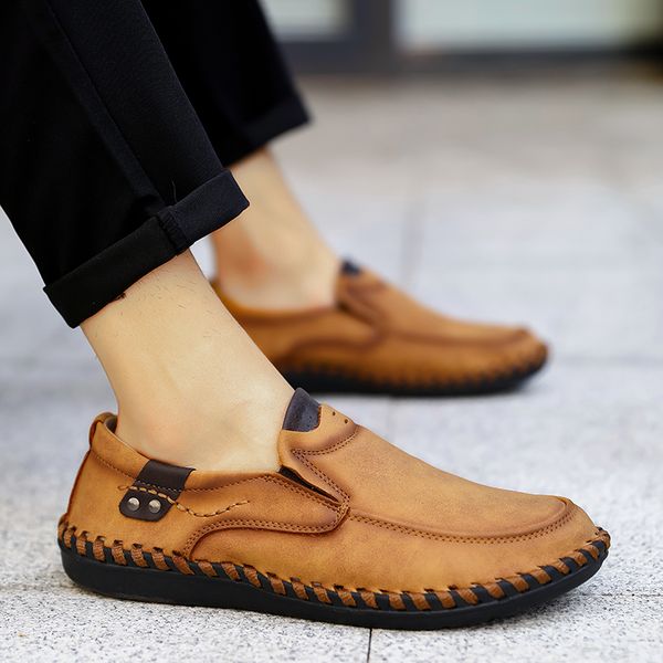 men fashion soft genuine leather casual shoes outdoor breathable slip on flat man shoes men loafers moccasins big size 49, Black
men fashion soft genuine leather casual shoes outdoor breathable slip on flat man shoes men loafers moccasins big size 49, Black