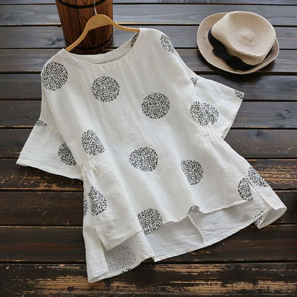 harajuku t shirt women casual summer short sleeve tee shirt femme polka dot print cotton linen t-shirts tees, White
harajuku t shirt women casual summer short sleeve tee shirt femme polka dot print cotton linen t-shirts tees, White