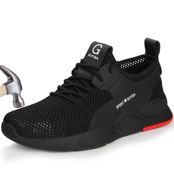 new breathable safety shoes men lightweight summer anti-smashing piercing steel toe safty work boots single mesh sneakers 36-47, Black
new breathable safety shoes men lightweight summer anti-smashing piercing steel toe safty work boots single mesh sneakers 36-47, Black
