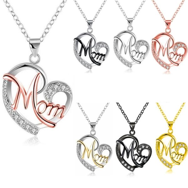 contrast color crystal heart mom necklace pendant diamond fashion love mom jewelry mother birthday day gift will and sandy drop ship, Silver
contrast color crystal heart mom necklace pendant diamond fashion love mom jewelry mother birthday day gift will and sandy drop ship, Silver