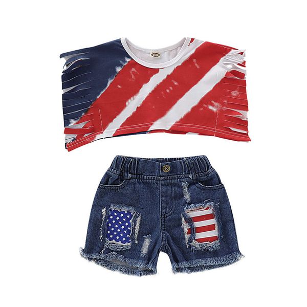 kids cowboy shorts set girl sleeveless striped tassel stars broken trousers set american flag independence national day usa 4th july, White
kids cowboy shorts set girl sleeveless striped tassel stars broken trousers set american flag independence national day usa 4th july, White