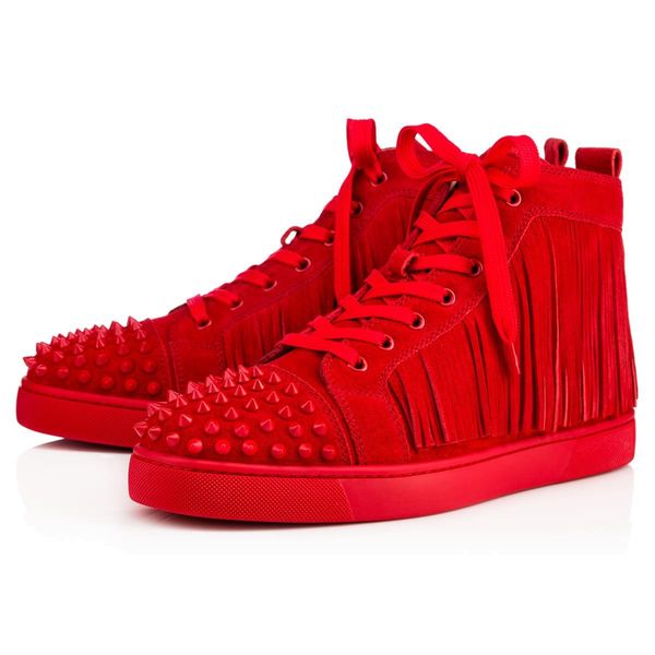 luxury red bottom men sneakers black white spiked shoes junior spikes suede toe trainers,brand sneaker dress party wedding casual 
luxury red bottom men sneakers black white spiked shoes junior spikes suede toe trainers,brand sneaker dress party wedding casual
