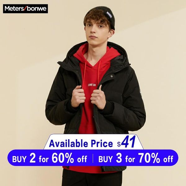 metersbonwe 2019 thick down jacket men winter warm 80% gray duck down coat hooded fashion man coat outwear, Black
metersbonwe 2019 thick down jacket men winter warm 80% gray duck down coat hooded fashion man coat outwear, Black