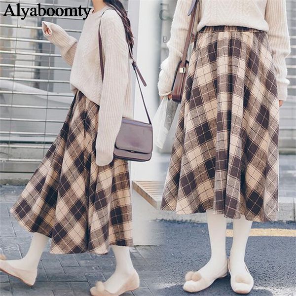 skirts japanese mori girl autumn winter women plaid skirt high waist warm woolen vintage jupe longue elegant cute kawaii lolita, Black
skirts japanese mori girl autumn winter women plaid skirt high waist warm woolen vintage jupe longue elegant cute kawaii lolita, Black