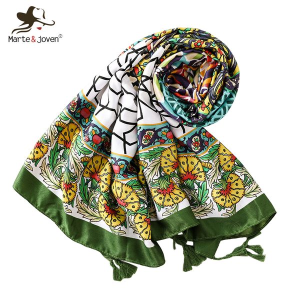 marte&joven novelty flower print green tassel scarf women elegant geometric sunscreen wraps for ladies oversize shawl
marte&joven novelty flower print green tassel scarf women elegant geometric sunscreen wraps for ladies oversize shawl