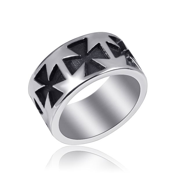 vintage punk titanium steel iron cross round finger rings men male jewelry never fade gift, Golden;silver
vintage punk titanium steel iron cross round finger rings men male jewelry never fade gift, Golden;silver