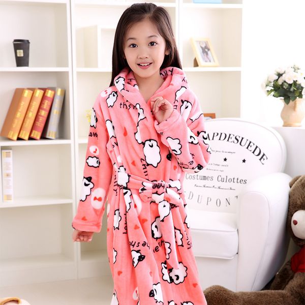 thicken big girls cartoon lengthened children's bathrobes printing animal winter flannel robes girls sleepwear kids bathrobe y200704, Blue;red
thicken big girls cartoon lengthened children's bathrobes printing animal winter flannel robes girls sleepwear kids bathrobe y200704, Blue;red
