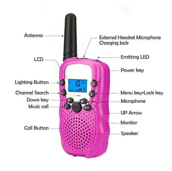 1шт ребенок дети walkie talkie воспитания игры мобильный телефон телефон говоря игрушка 5-8km диапазон для детей
1шт ребенок дети walkie talkie воспитания игры мобильный телефон телефон говоря игрушка 5-8km диапазон для детей