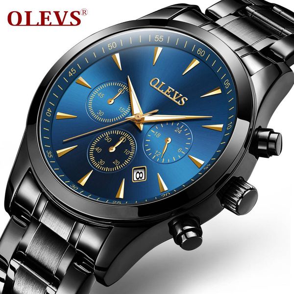 olevs brand luxury men's watch leather / stainless steel strap waterproof sports quartz chronograph military watch, Slivery;brown
olevs brand luxury men's watch leather / stainless steel strap waterproof sports quartz chronograph military watch, Slivery;brown