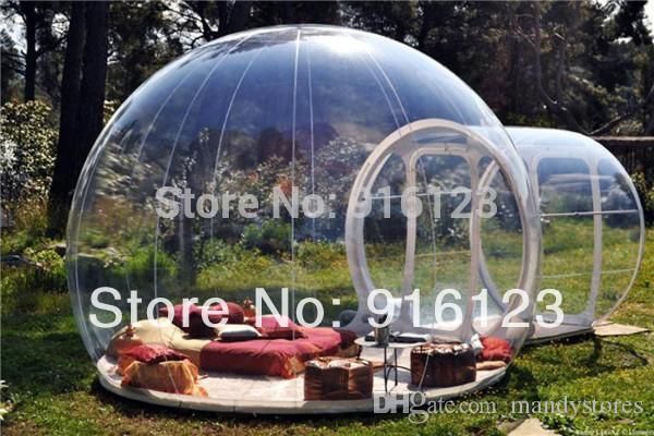 0.3mm Pvc Outdoor Camping Bubble Tent,clear Inflatable Lawn Tent,bubble Tent