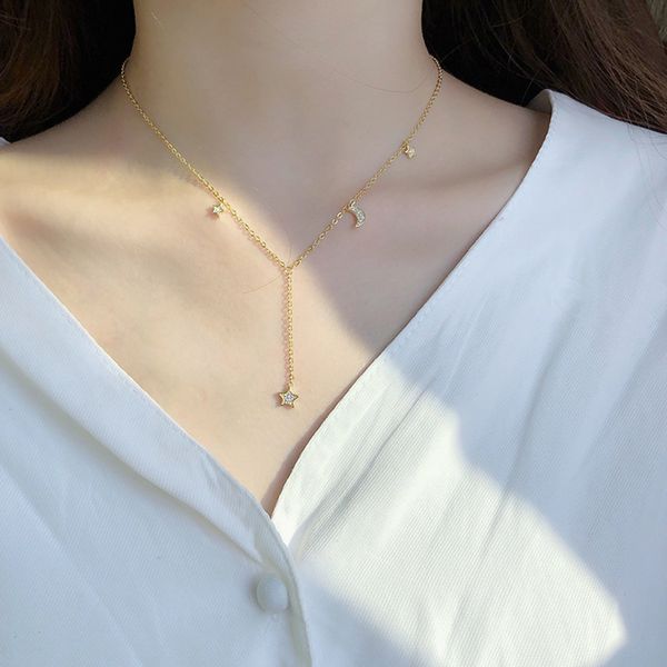 new ladies stars round moon simple necklace sweet and lovely gifts wild temperament fashion accessories fine jewelry leisure, Silver
new ladies stars round moon simple necklace sweet and lovely gifts wild temperament fashion accessories fine jewelry leisure, Silver