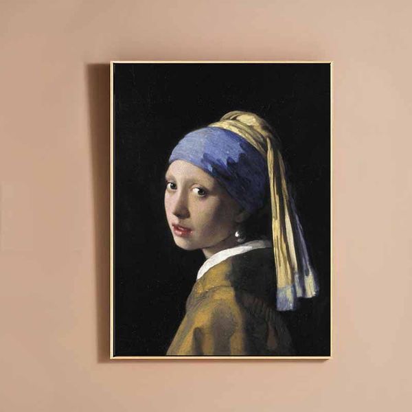european style girl vermeer character wearing pearl earrings oil canvas painting living room decoration painting
european style girl vermeer character wearing pearl earrings oil canvas painting living room decoration painting