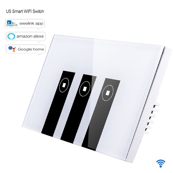 сша стандартный ewelink android ios app пульт дистанционного управления выключатель света 1/2/3/4 банды беспроводное управление wifi смарт-с