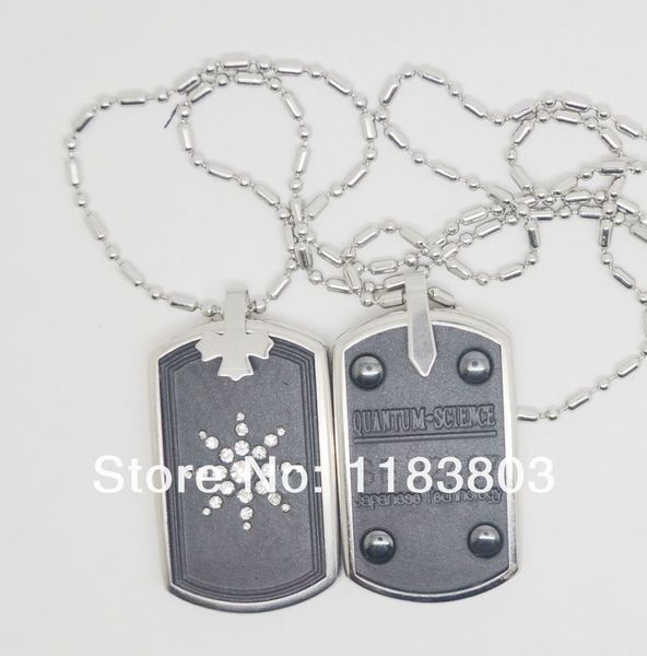 5pcs/lot stainless steel hematite dog tag volcanic lava round bio scalar energy quantum pendant necklace with free, Silver
5pcs/lot stainless steel hematite dog tag volcanic lava round bio scalar energy quantum pendant necklace with free, Silver