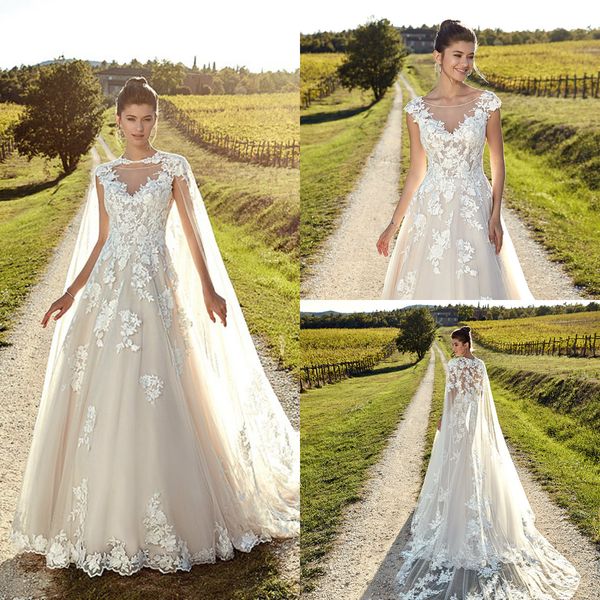 plus size a-line wedding dresses eddy k sheer neck lace applique backless tulle bridal gown robe beach wedding dress with wrap vestidos de n, White
plus size a-line wedding dresses eddy k sheer neck lace applique backless tulle bridal gown robe beach wedding dress with wrap vestidos de n, White