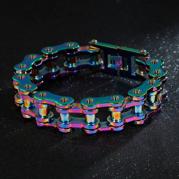 colorful biker bike chain bracelet for men 18-23cm black stainless steel motorcycle link chain bracelet & bangle accessories
colorful biker bike chain bracelet for men 18-23cm black stainless steel motorcycle link chain bracelet & bangle accessories