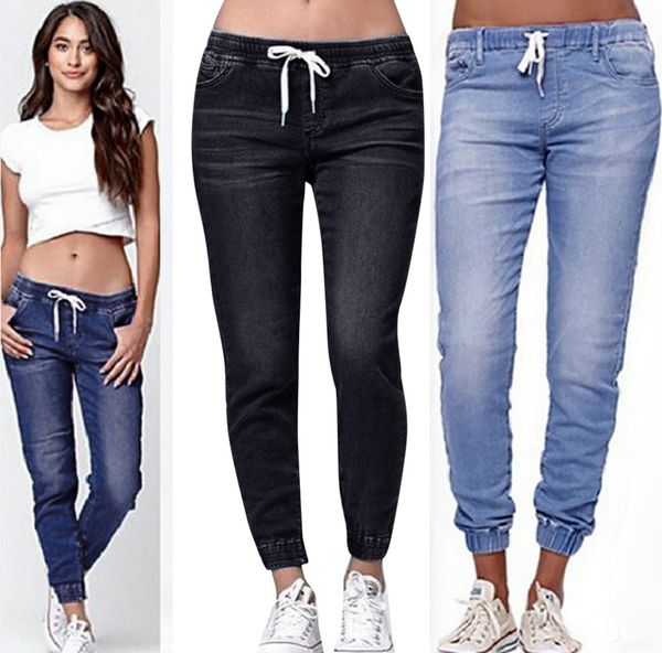 casual jogger pants 2019 elastic skinny pencil jeans for women leggings jeans high waist women's denim drawstring pants new, Blue
casual jogger pants 2019 elastic skinny pencil jeans for women leggings jeans high waist women's denim drawstring pants new, Blue