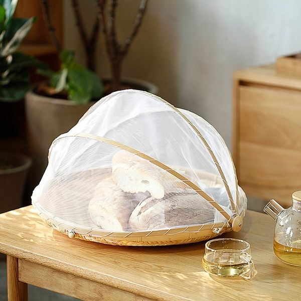 1pc hand woven bug proof basket dustproof picnic basket handmade fruit vegetable bread cover wicker basket with gauze storage baskets
1pc hand woven bug proof basket dustproof picnic basket handmade fruit vegetable bread cover wicker basket with gauze storage baskets