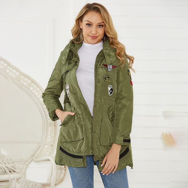 winter warm women coat casual stand collar baggy comfy parkas ladies full sleeve hooded zipper pockets outwear cazadora mujer, Black
winter warm women coat casual stand collar baggy comfy parkas ladies full sleeve hooded zipper pockets outwear cazadora mujer, Black