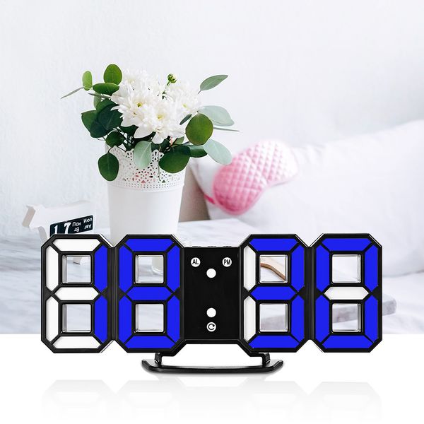 3d led digital clock with night mode 3 colors adjustable brightness modern electronic alarm clock 24/12 hours display wall
3d led digital clock with night mode 3 colors adjustable brightness modern electronic alarm clock 24/12 hours display wall