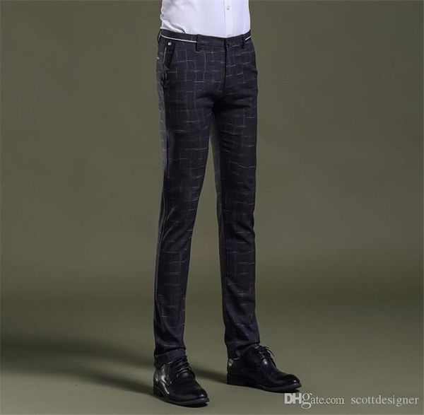 fashion designer plaid mens pants mid waist with zipper fly pencil pants mens clothing, Black
fashion designer plaid mens pants mid waist with zipper fly pencil pants mens clothing, Black