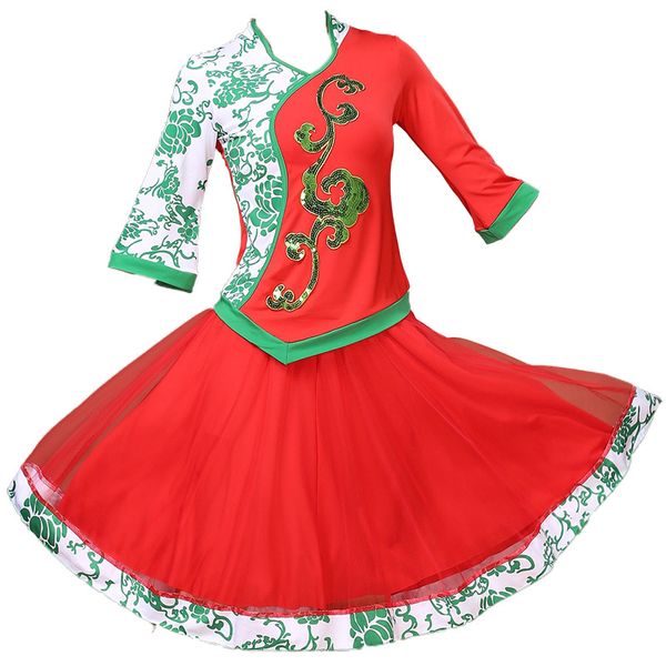 2019 new paper-cut girl costume dance costume female elegant square dance national yangko clothing stage performance, Black;red
2019 new paper-cut girl costume dance costume female elegant square dance national yangko clothing stage performance, Black;red