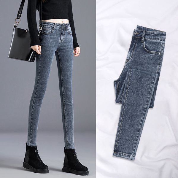 2020 summer new women high stretch waist women elastic skinny pencil jeans female korean slim denim trousers thin pants z36, Blue
2020 summer new women high stretch waist women elastic skinny pencil jeans female korean slim denim trousers thin pants z36, Blue