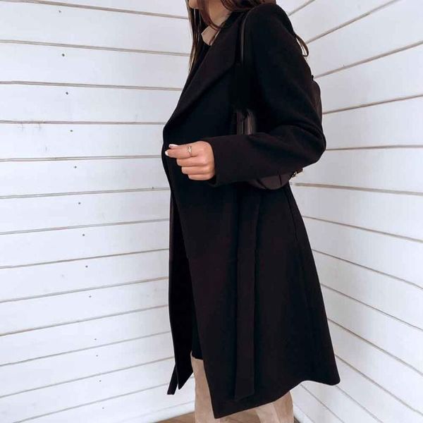 daily with waist belt women coat casual autumn winter fashion mid-length office thickened lapel neck keep warm streetwear solid, Black
daily with waist belt women coat casual autumn winter fashion mid-length office thickened lapel neck keep warm streetwear solid, Black