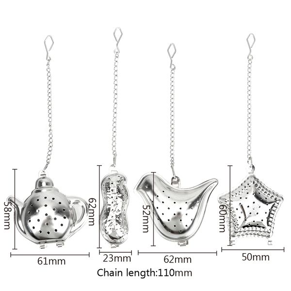 stainless steel teapot peanut / bird / teapot / shell tea infuser filter metal tea bag reusable tea strainer ball
stainless steel teapot peanut / bird / teapot / shell tea infuser filter metal tea bag reusable tea strainer ball