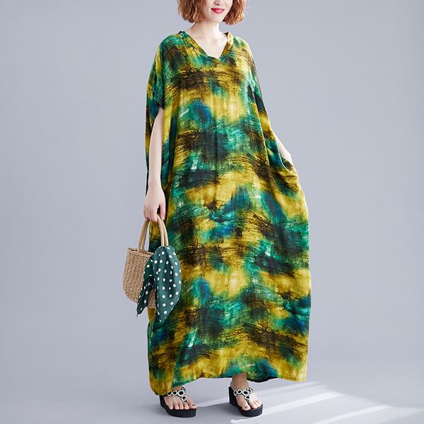 fashion women's long dress temperament new 2020 summer robe europe ladies dress pluz size women clothing cotton v922, Black;gray
fashion women's long dress temperament new 2020 summer robe europe ladies dress pluz size women clothing cotton v922, Black;gray
