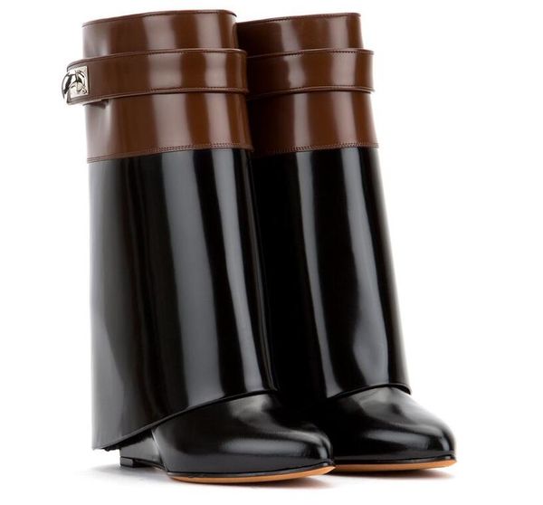 fashion winter pointed toes double wedge knight women shoes leather knee high metal lock motorcycle bootie size 35-42, Black
fashion winter pointed toes double wedge knight women shoes leather knee high metal lock motorcycle bootie size 35-42, Black