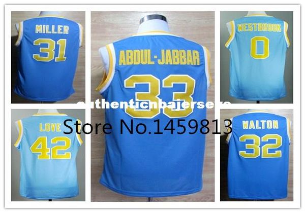 new men's rw miller walton love abdul.jabbar retro embroidery logos blue college basketball jerseys ncaa college, Black;blue 
new men's rw miller walton love abdul.jabbar retro embroidery logos blue college basketball jerseys ncaa college, Black;blue