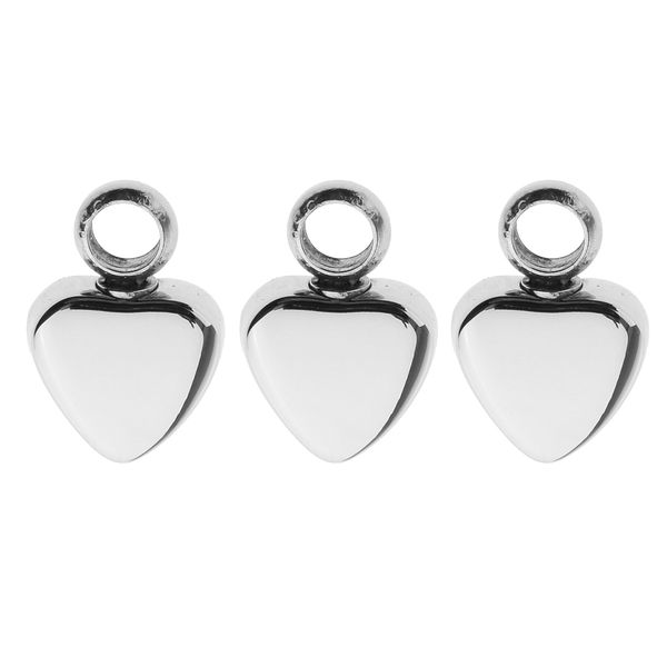 3pcs both side glossy heart stainless steel keepsake diy engraved pendants, Silver
3pcs both side glossy heart stainless steel keepsake diy engraved pendants, Silver