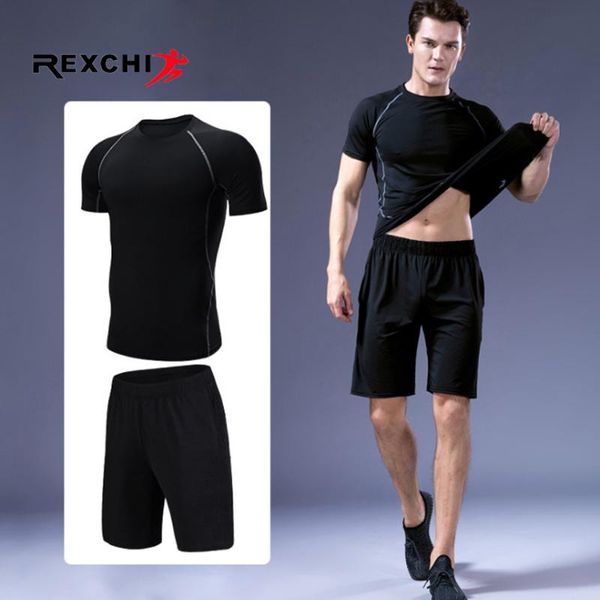 2 pcs/set men sports suit compression underwear outdoor running jogging clothes t shirt pants gym fitness workout tights costume, Black;blue
2 pcs/set men sports suit compression underwear outdoor running jogging clothes t shirt pants gym fitness workout tights costume, Black;blue