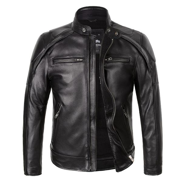 2020 black men american motorcycle leather jacket plus size xxxl genuine thick cowhide spring slim fit biker's leather jacket
2020 black men american motorcycle leather jacket plus size xxxl genuine thick cowhide spring slim fit biker's leather jacket