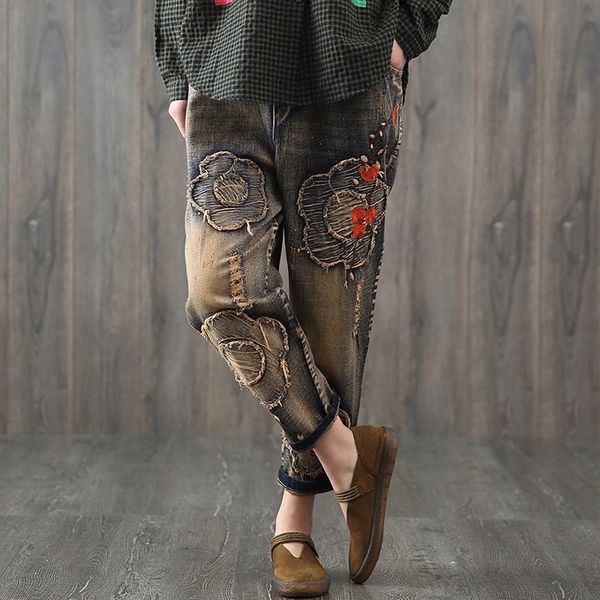 harem jeans denim pants trousers loose for women patches big size vintage cute fashion casual american 2018 180017, Blue
harem jeans denim pants trousers loose for women patches big size vintage cute fashion casual american 2018 180017, Blue