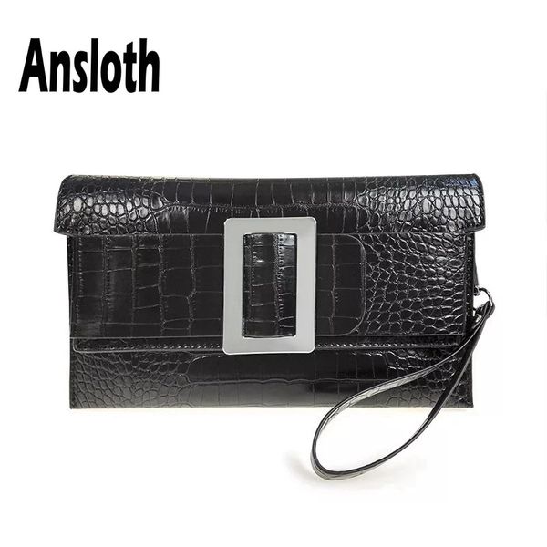ansloth alligator pattern clutch bag for women pu leather evelope bag ladies evening female solid color shoulder hps618
ansloth alligator pattern clutch bag for women pu leather evelope bag ladies evening female solid color shoulder hps618