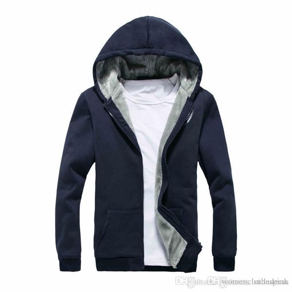 casual solid color mens sports кардиган толстовки winter роскошные длинные рукава на молнии с капюшоном верхняя одежда мужской одежды, Black 
casual solid color mens sports кардиган толстовки winter роскошные длинные рукава на молнии с капюшоном верхняя одежда мужской одежды, Black