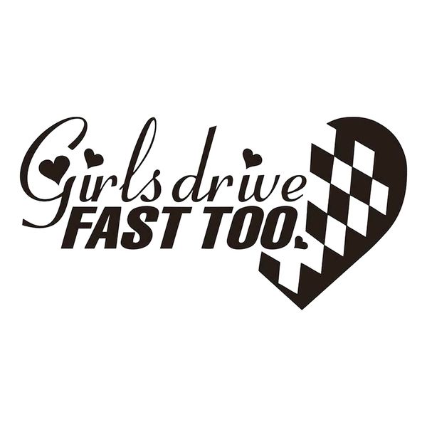 15*7.5cm fashion personality creativity girls drive fast too- car funny jdm window bumper vinyl decal sticker
15*7.5cm fashion personality creativity girls drive fast too- car funny jdm window bumper vinyl decal sticker